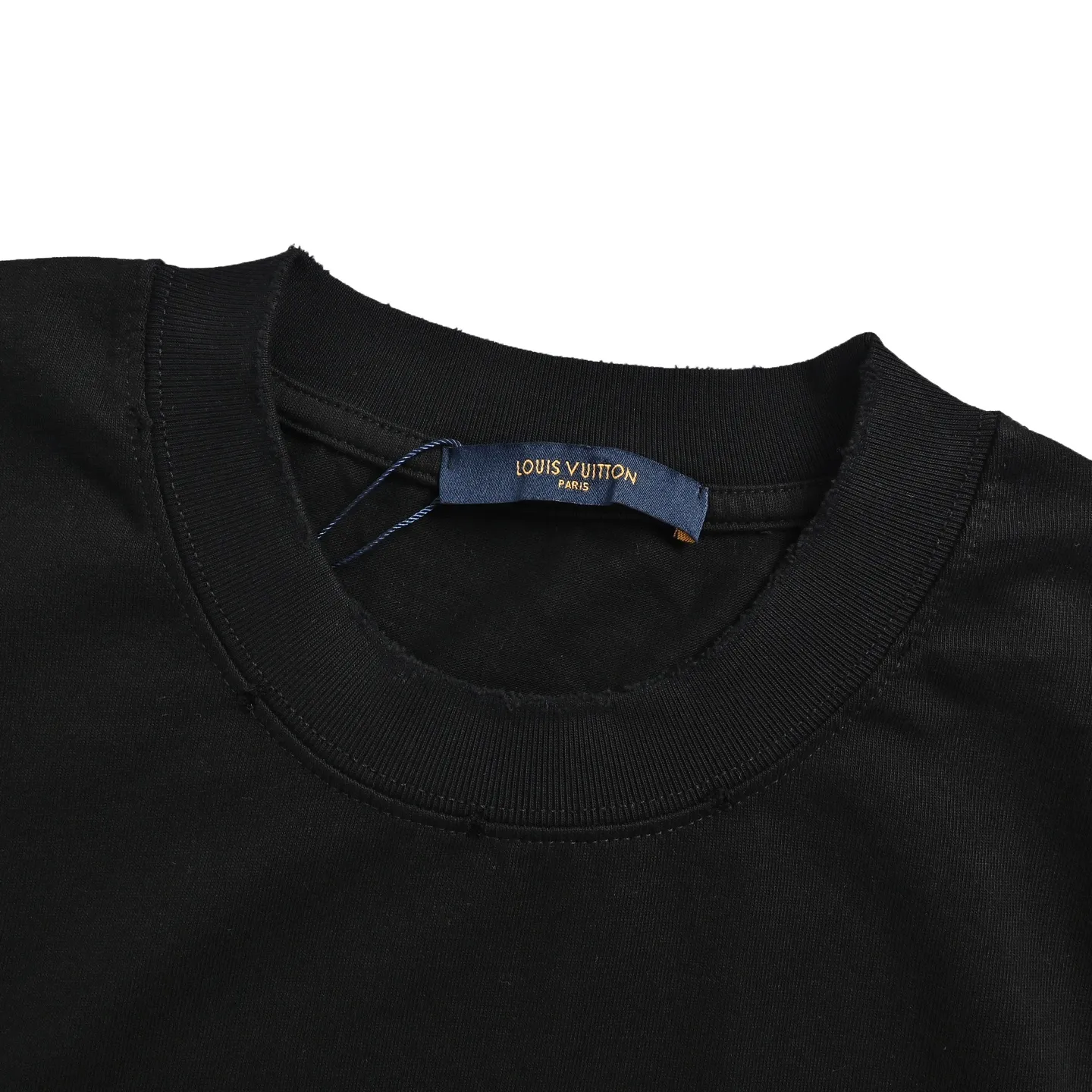 Louis Vuitton/Louis Vuitton heavy duty frayed embroidered patch embroidered short sleeves